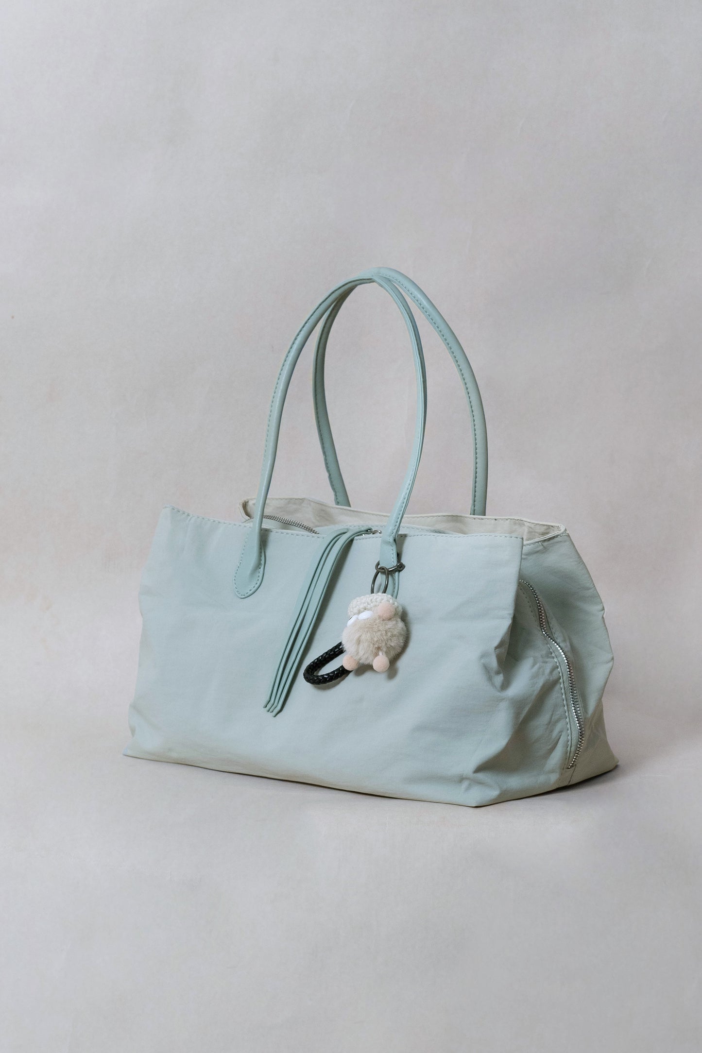 Classic Flow Vegan Leather Tote - Mint Green