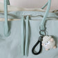 Classic Flow Vegan Leather Tote - Mint Green (With Charm)