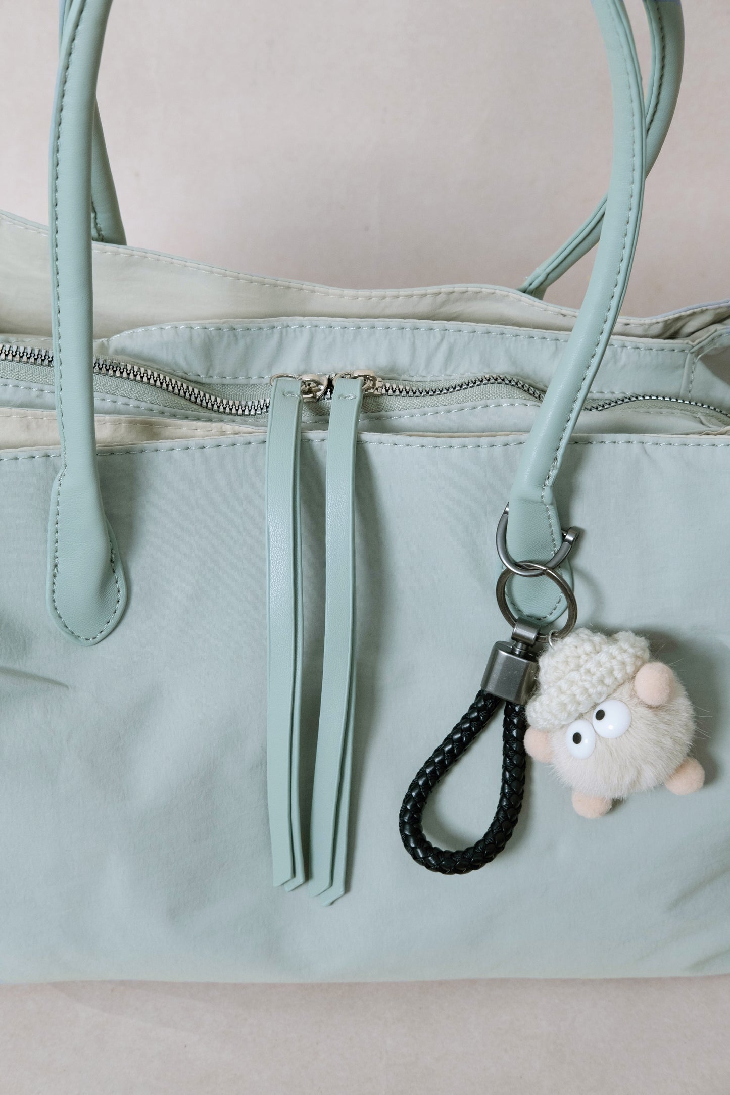 Classic Flow Vegan Leather Tote - Mint Green