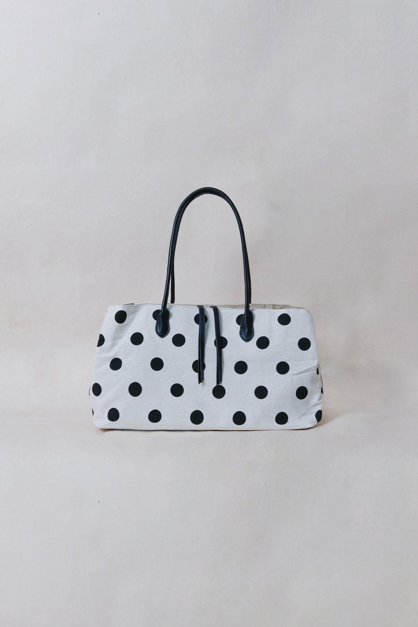 Classic Flow Canvas Tote - Polkadots