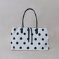 Classic Flow Canvas Tote - Polkadots