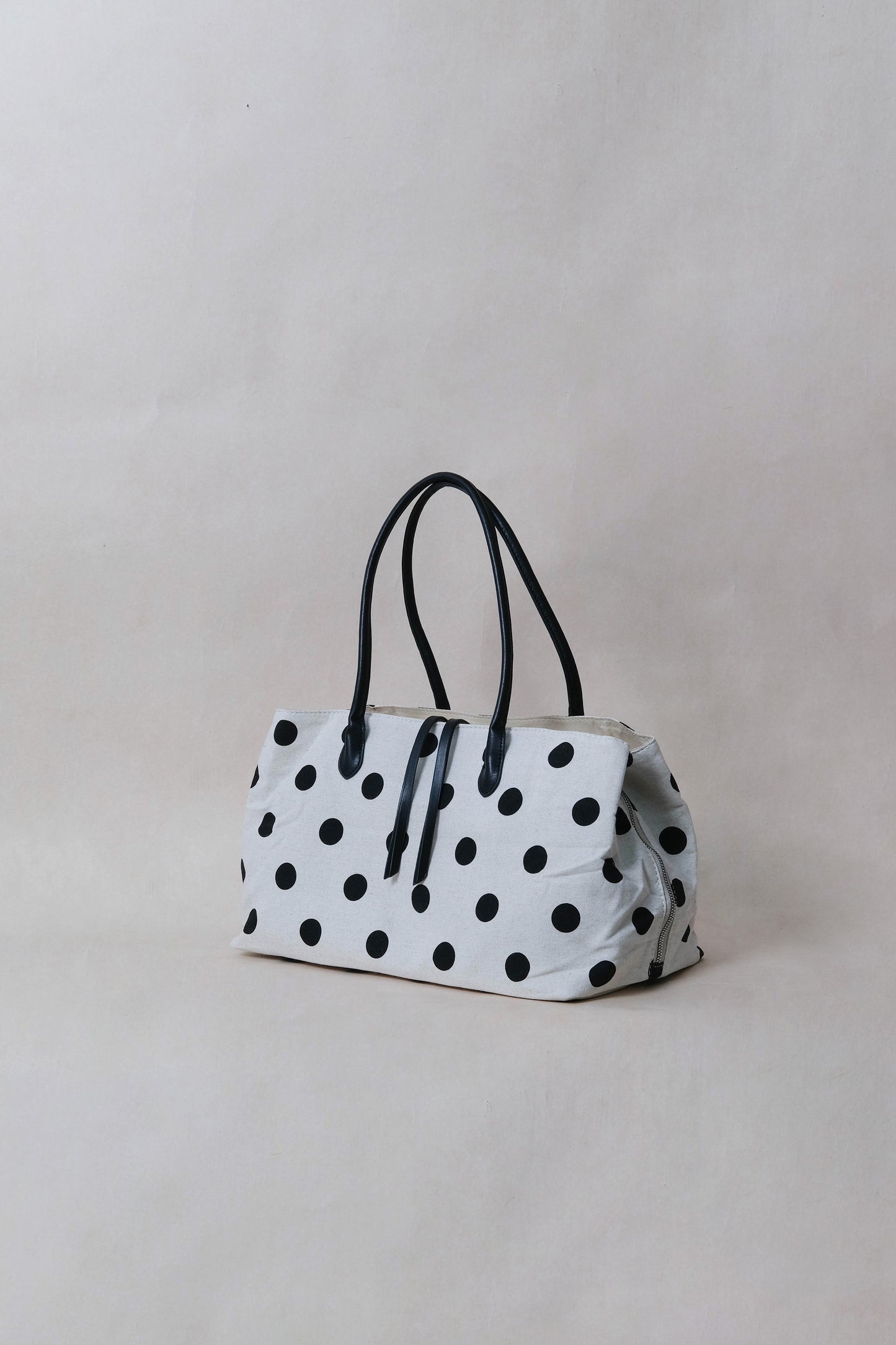 Classic Flow Canvas Tote - Polkadots