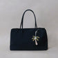 Classic Flow Nylon Tote - Classic Black (With Charm)