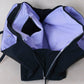 Classic Flow Nylon Tote - Black Purple