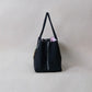 Classic Flow Nylon Tote - Black Pink (With Charm)