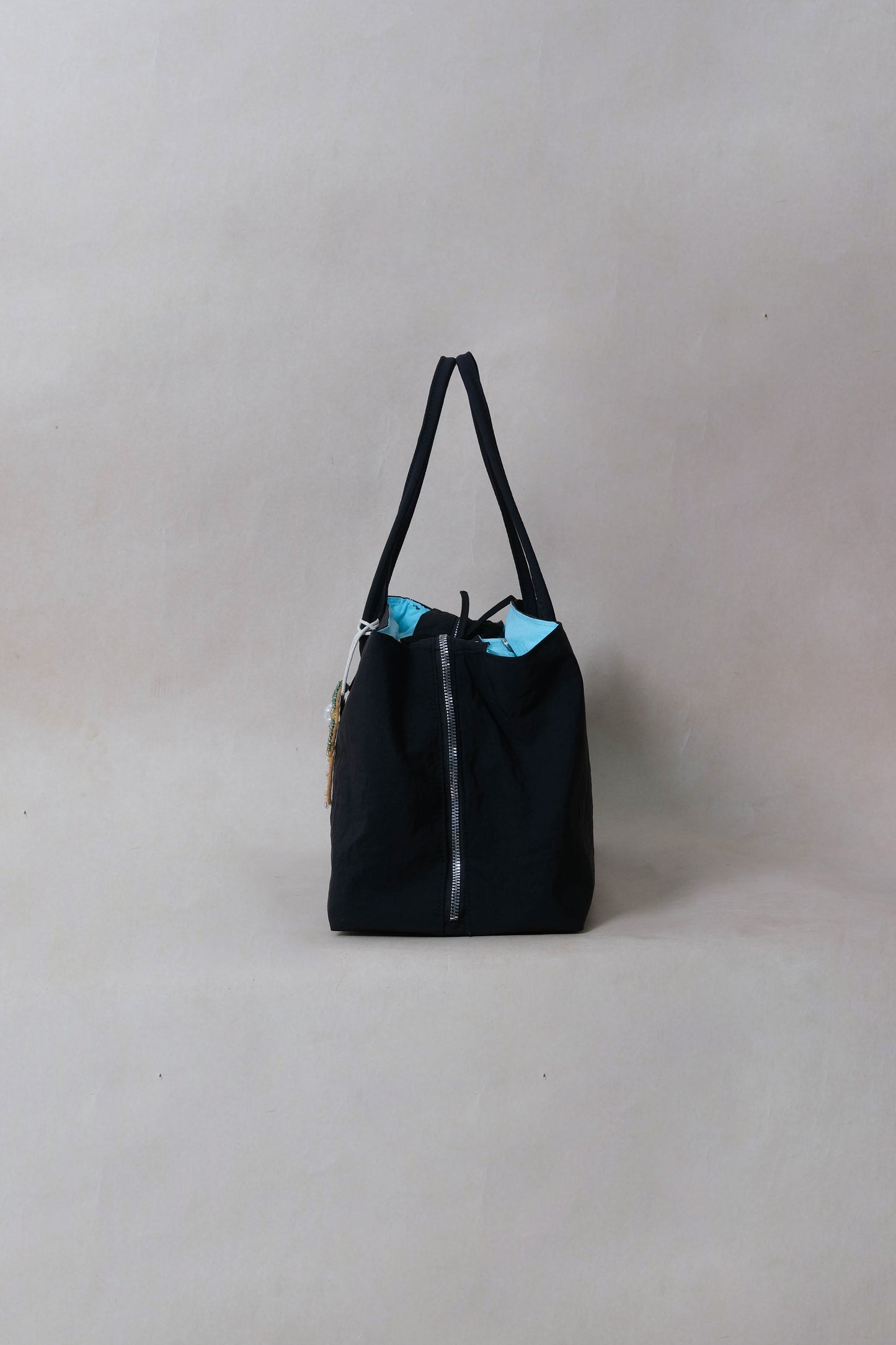 Classic Flow Nylon Tote - Black Blue