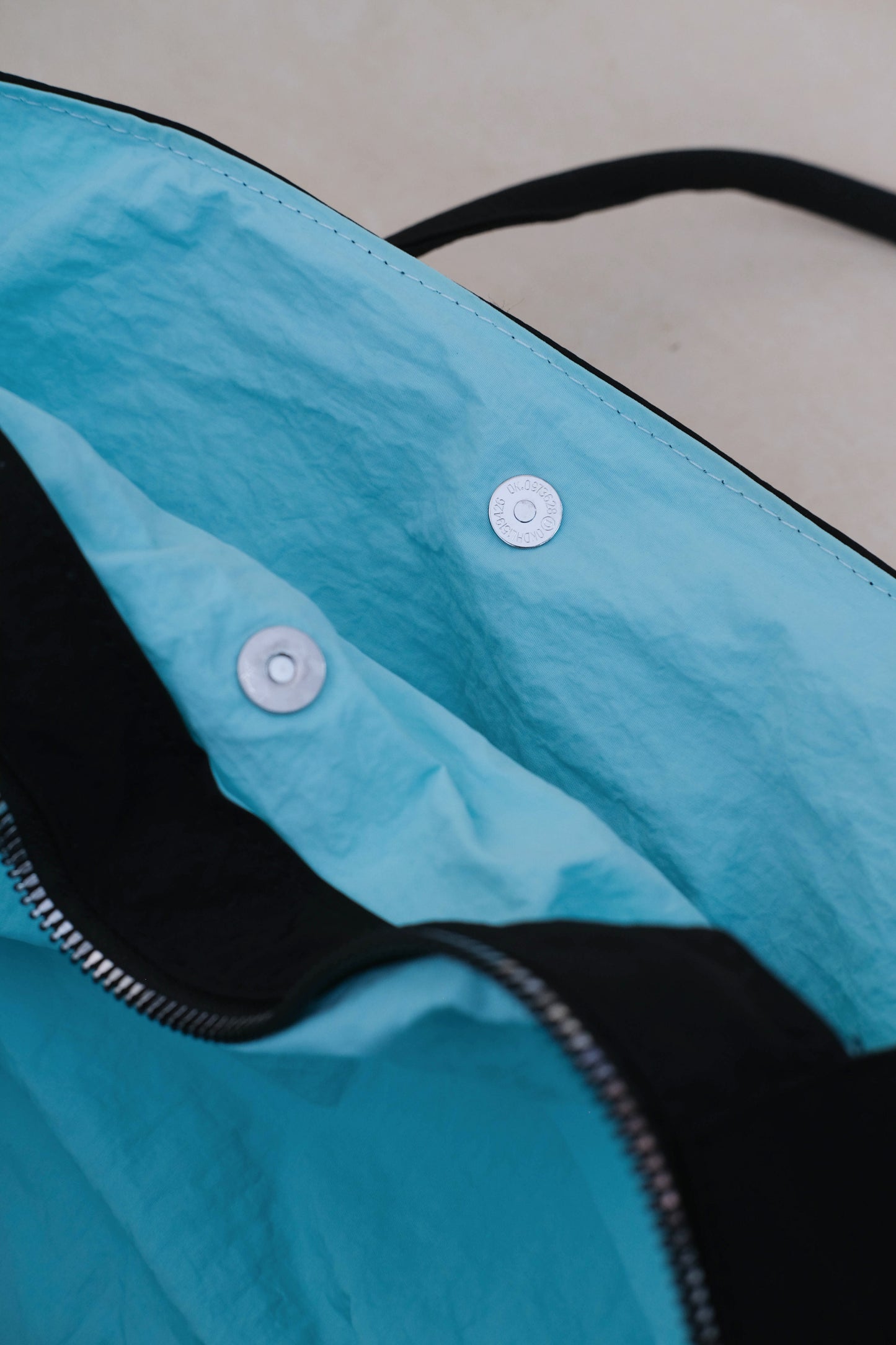 Classic Flow Nylon Tote - Black Blue