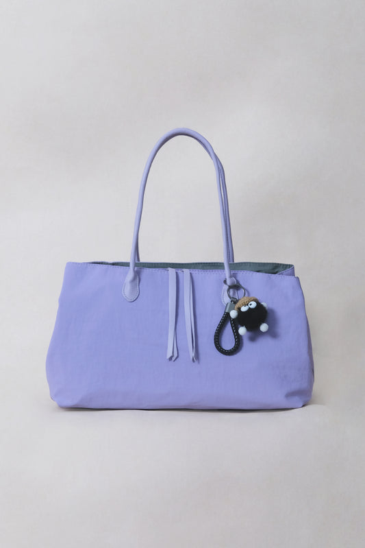 Classic Flow Vegan Leather Tote - Purple Grey