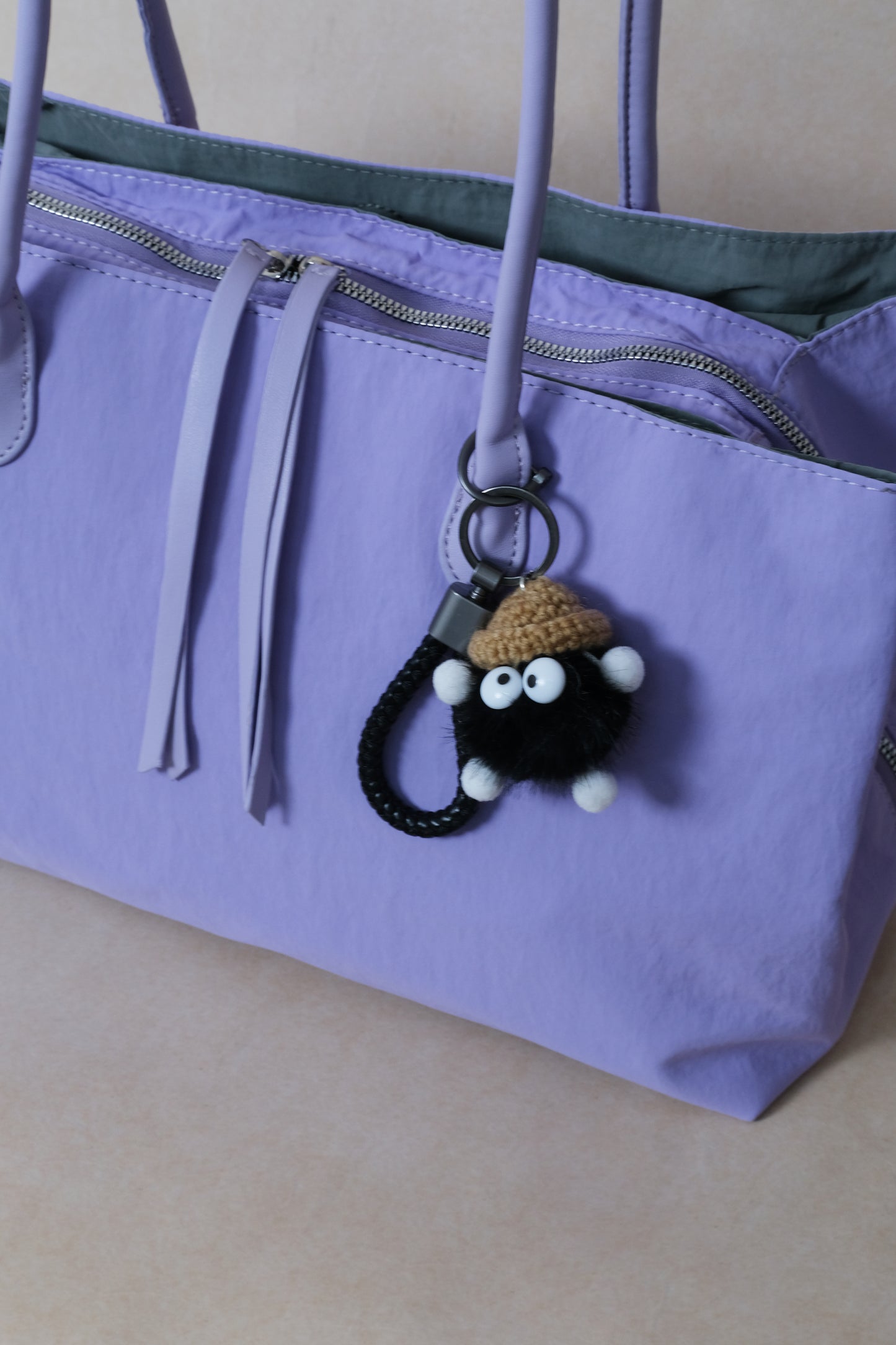 Classic Flow Vegan Leather Tote - Purple Grey