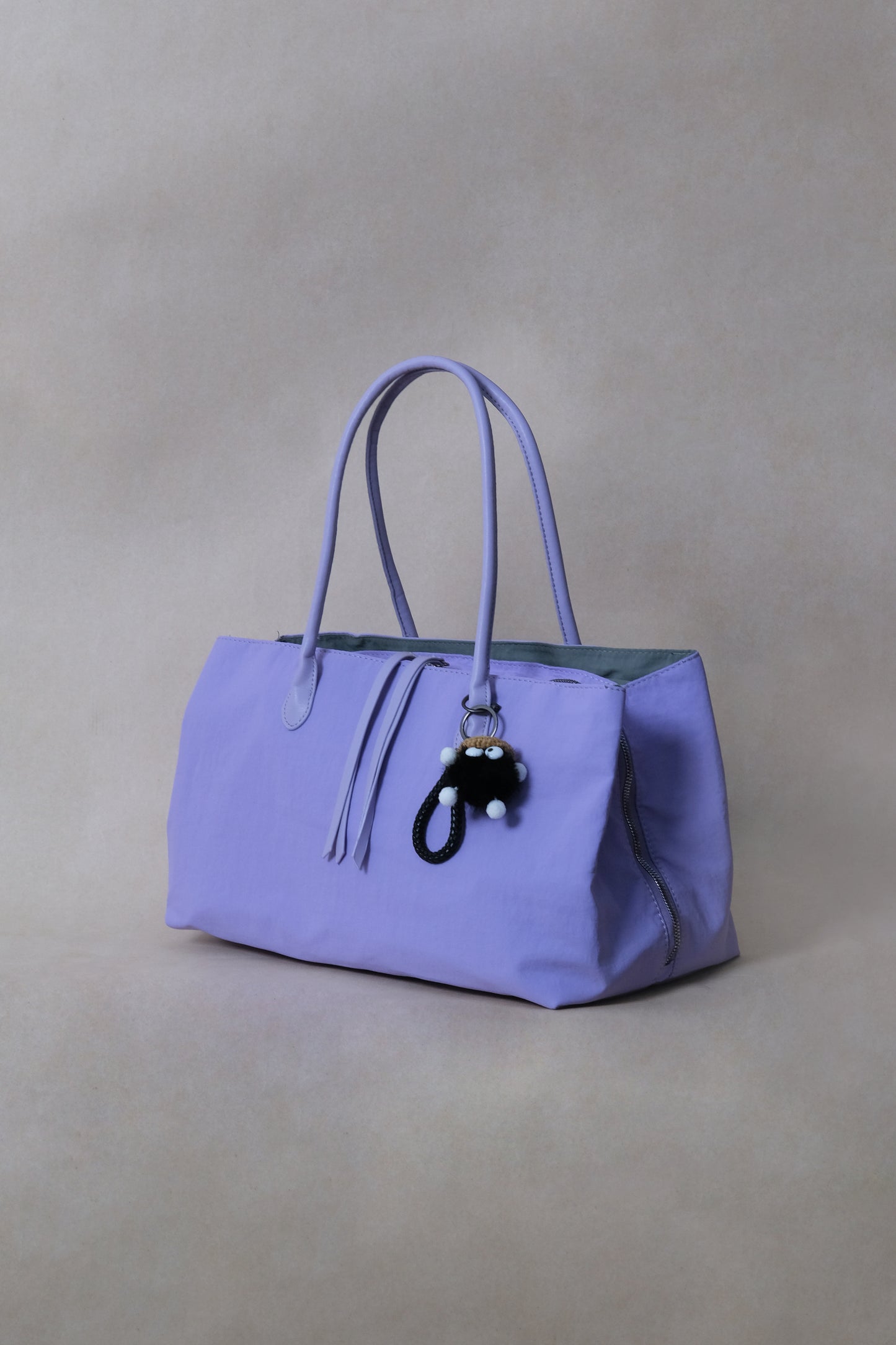 Classic Flow Vegan Leather Tote - Purple Grey
