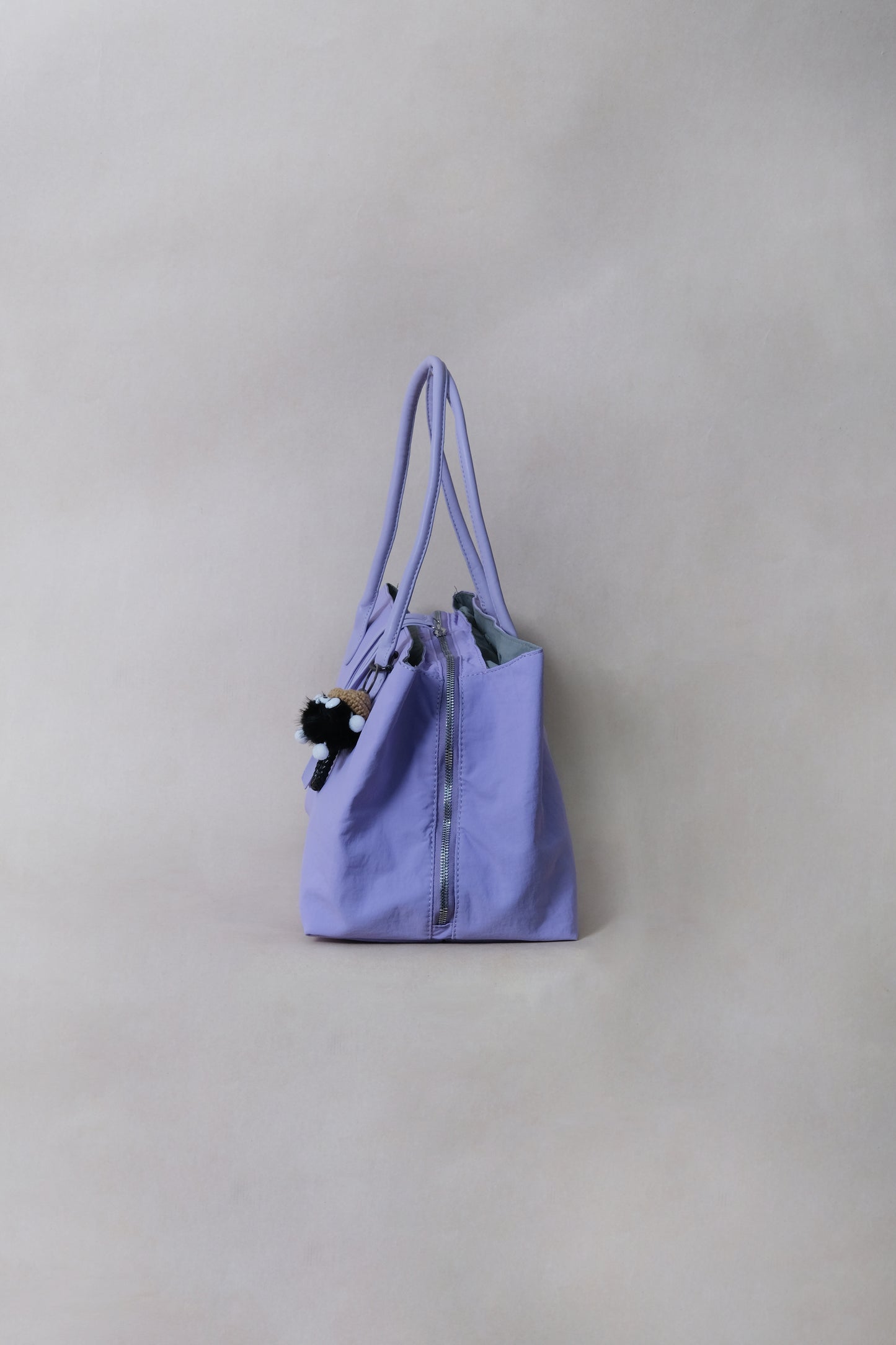 Classic Flow Vegan Leather Tote - Purple Grey