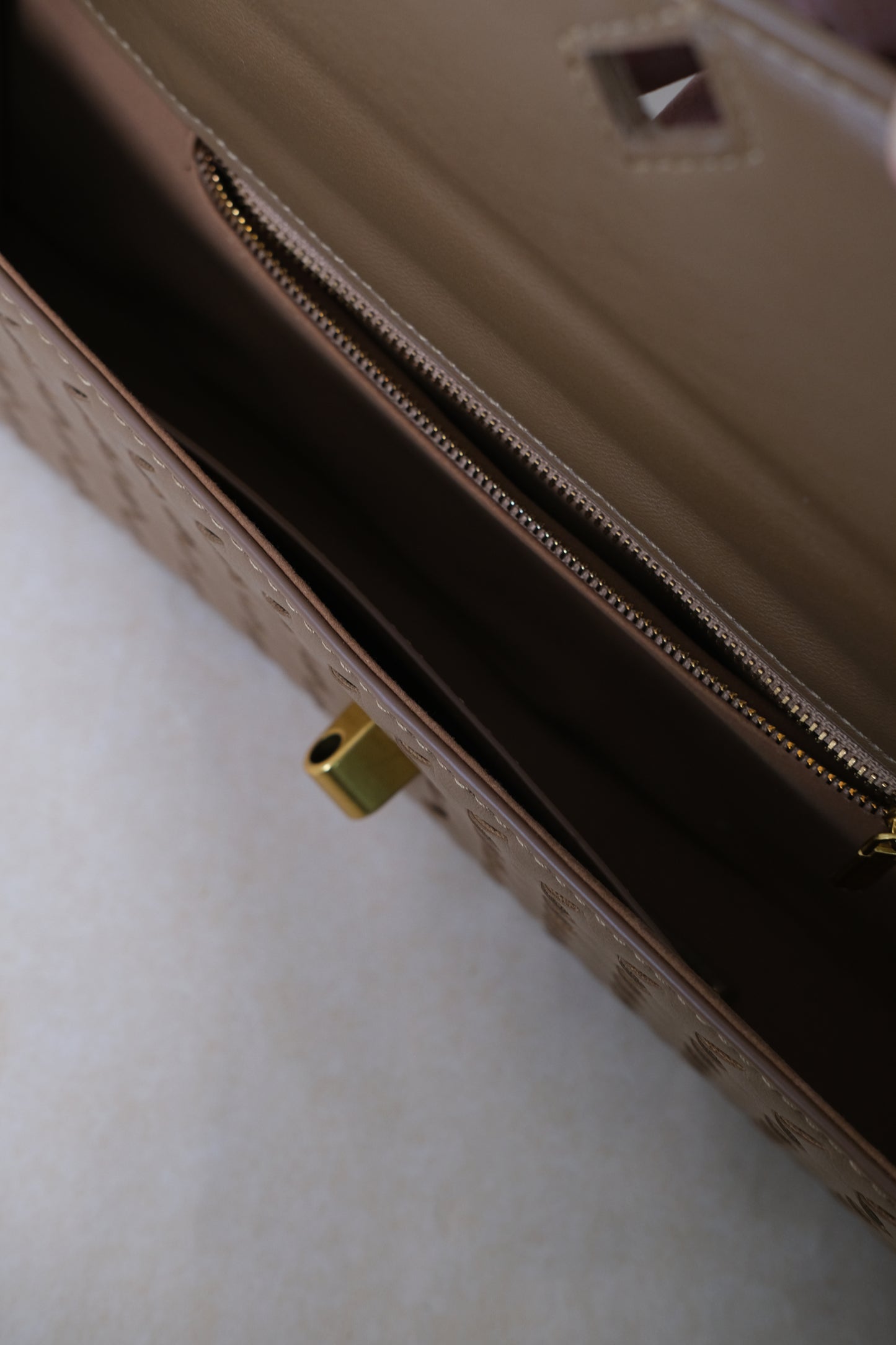 Artisan Crafted Flap Bag - Walnut Brown