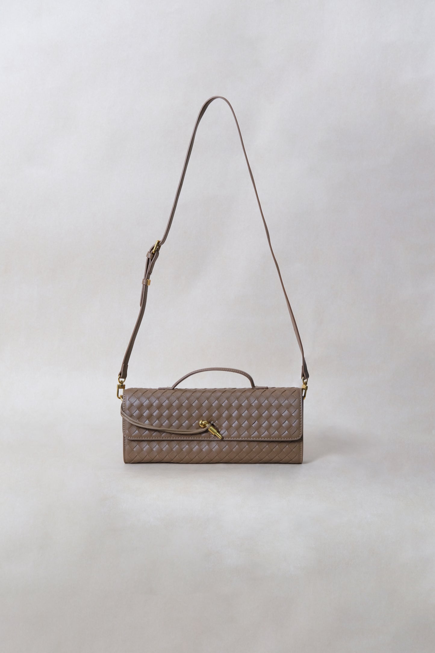 Artisan Crafted Flap Bag - Walnut Brown