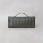 Artisan Crafted Flap Bag - Shinny Olive Green