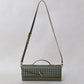 Artisan Crafted Flap Bag - Shinny Olive Green