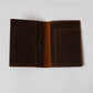 Voyage Luxe Genuine Leather Passport Sleeve In Coffee