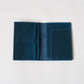 Voyage Luxe Genuine Leather Passport Sleeve In Bluish