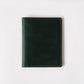 Voyage Luxe Genuine Leather Passport Sleeve In Dark Green