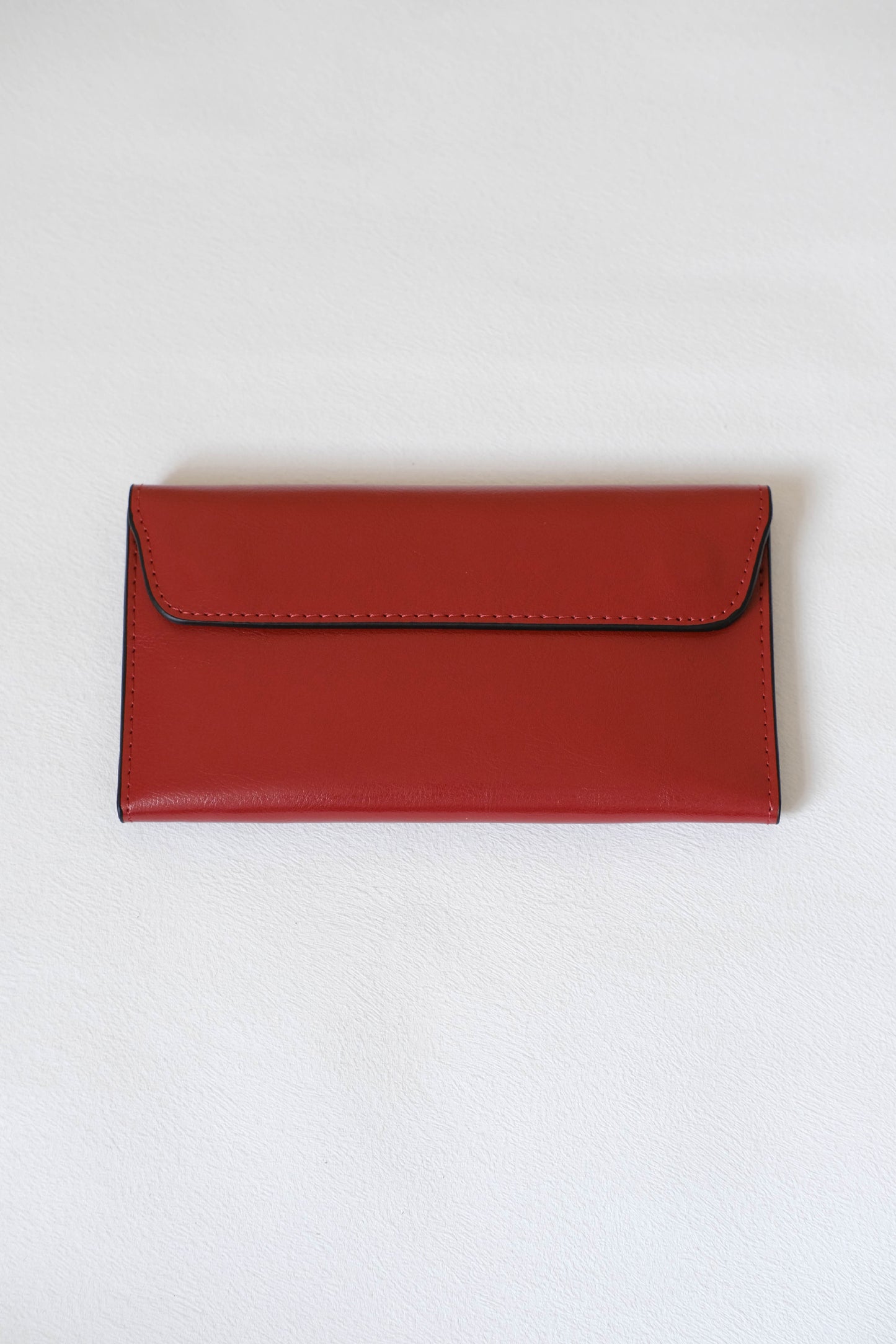 Parisian Luxe Wallet In Wine Red