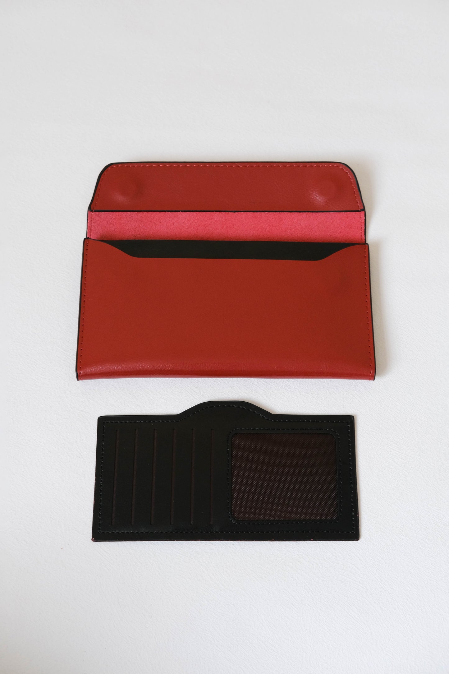 Parisian Luxe Wallet In Wine Red