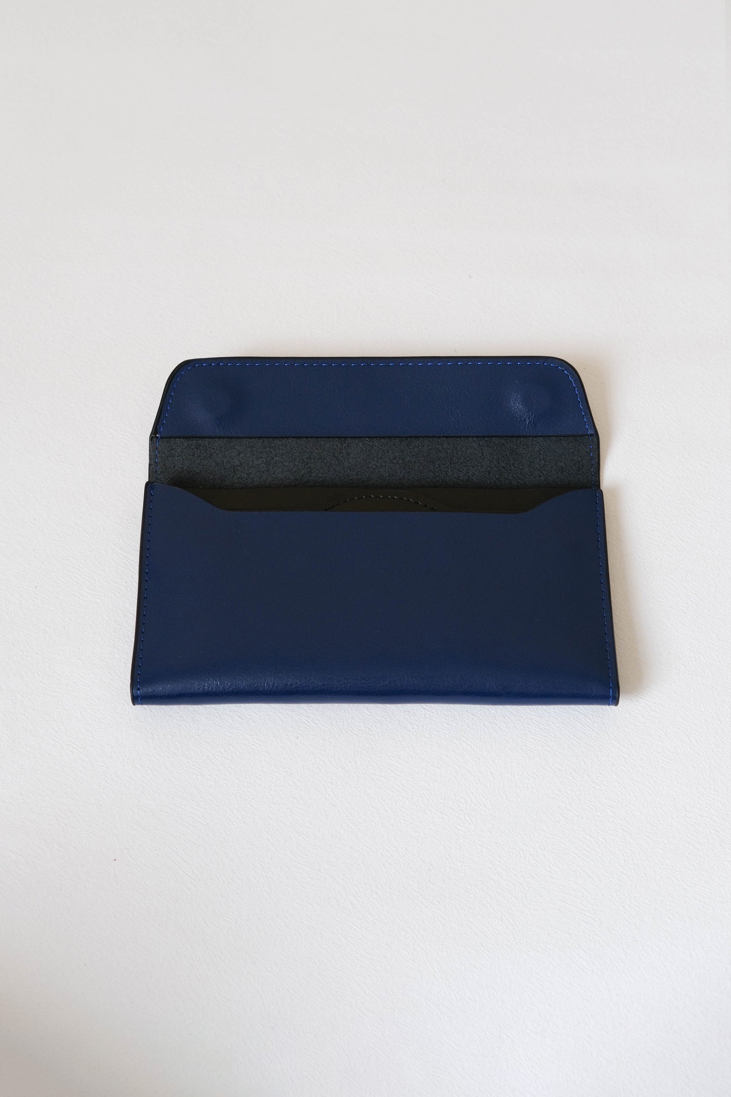 Parisian Luxe Wallet In Dark Blue