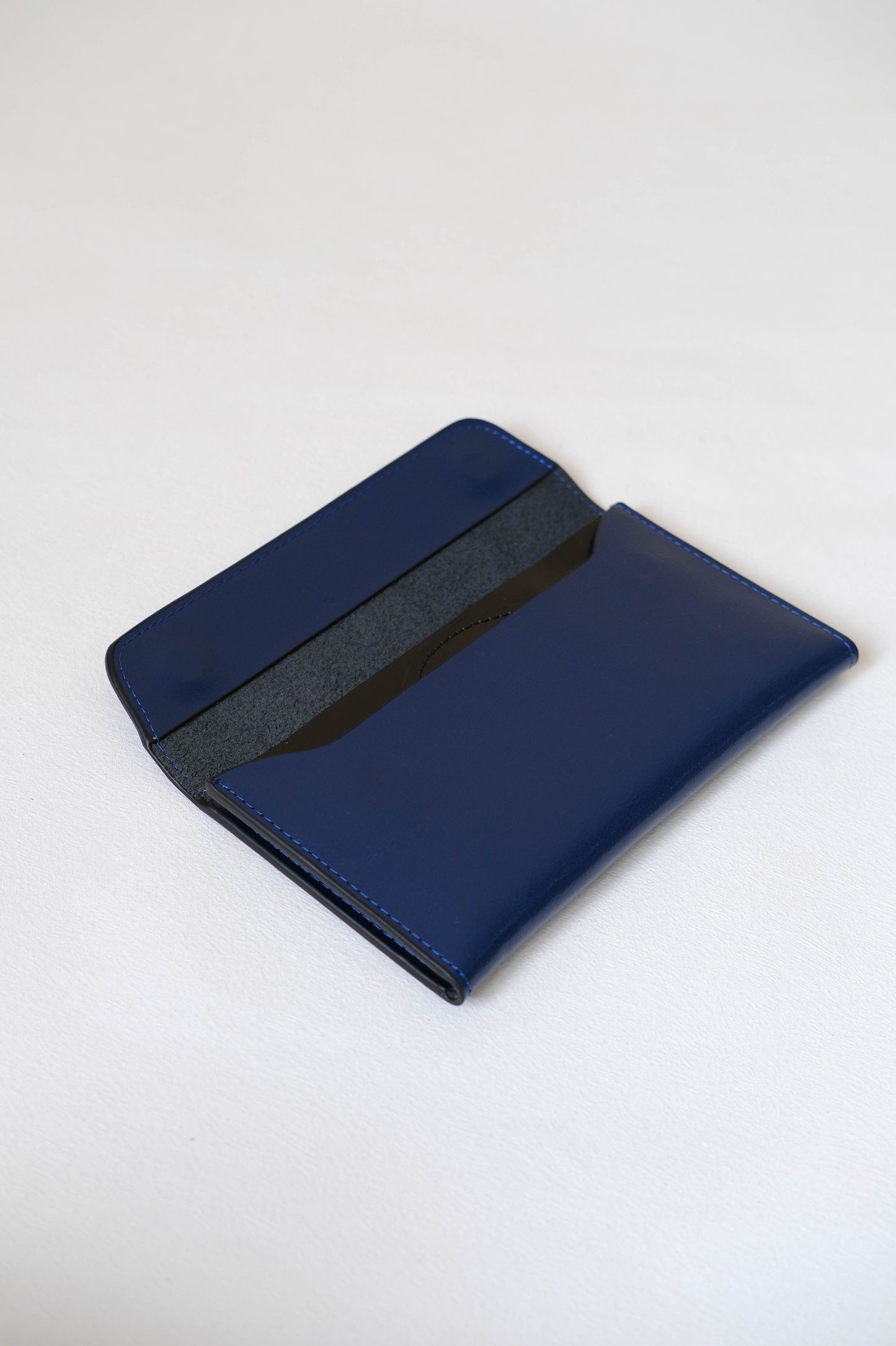 Parisian Luxe Wallet In Dark Blue