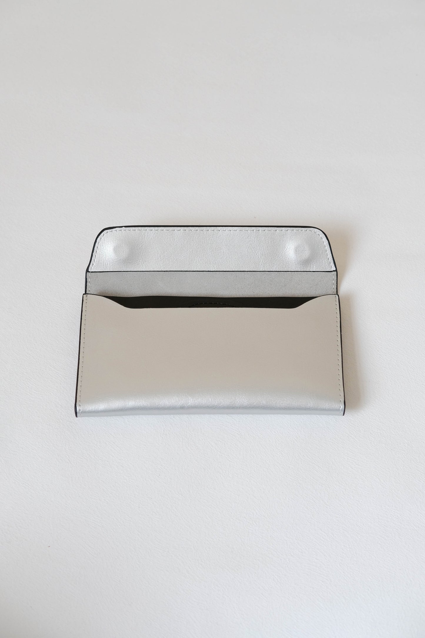 Parisian Luxe Wallet In Silver