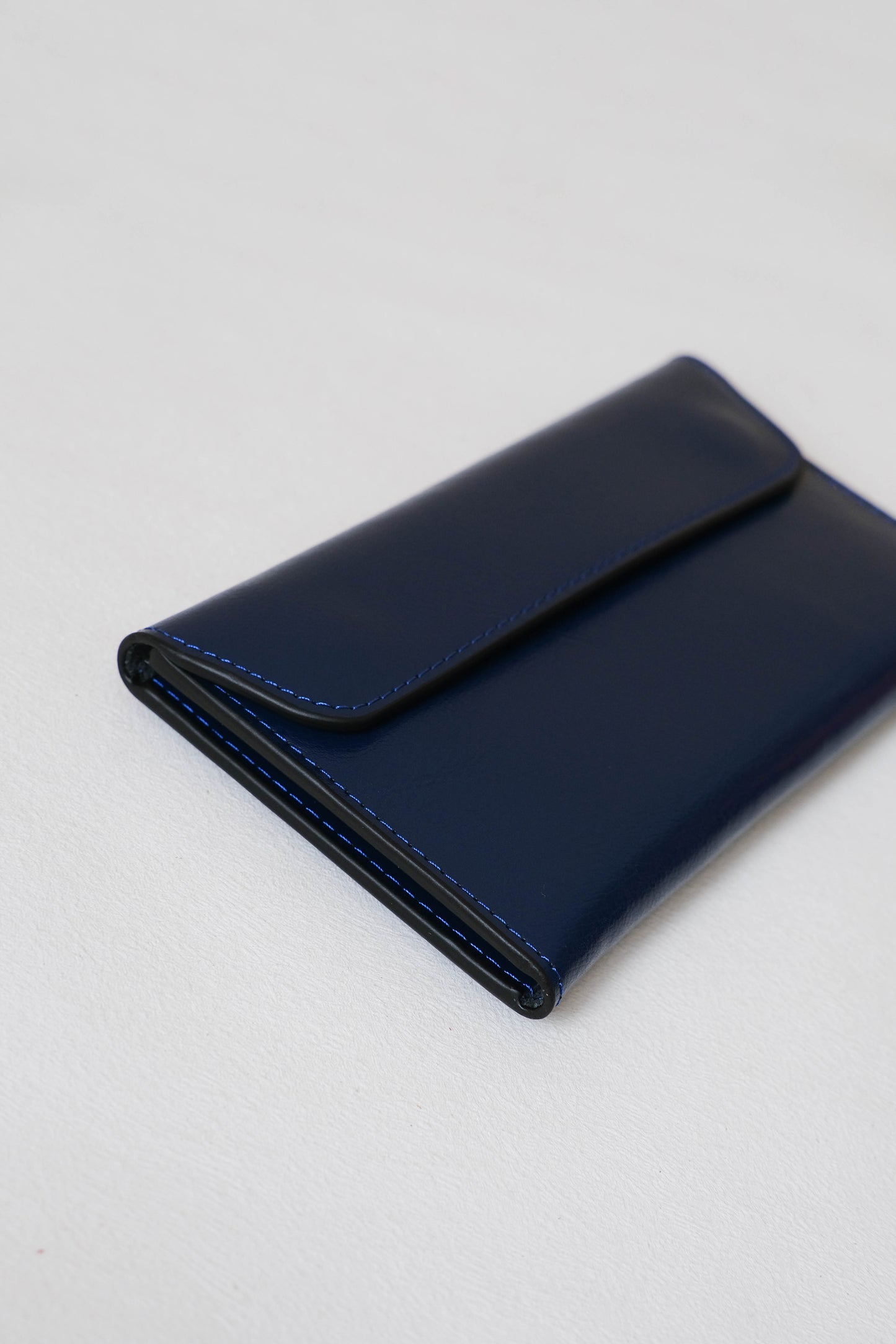 Parisian Luxe Wallet In Dark Blue