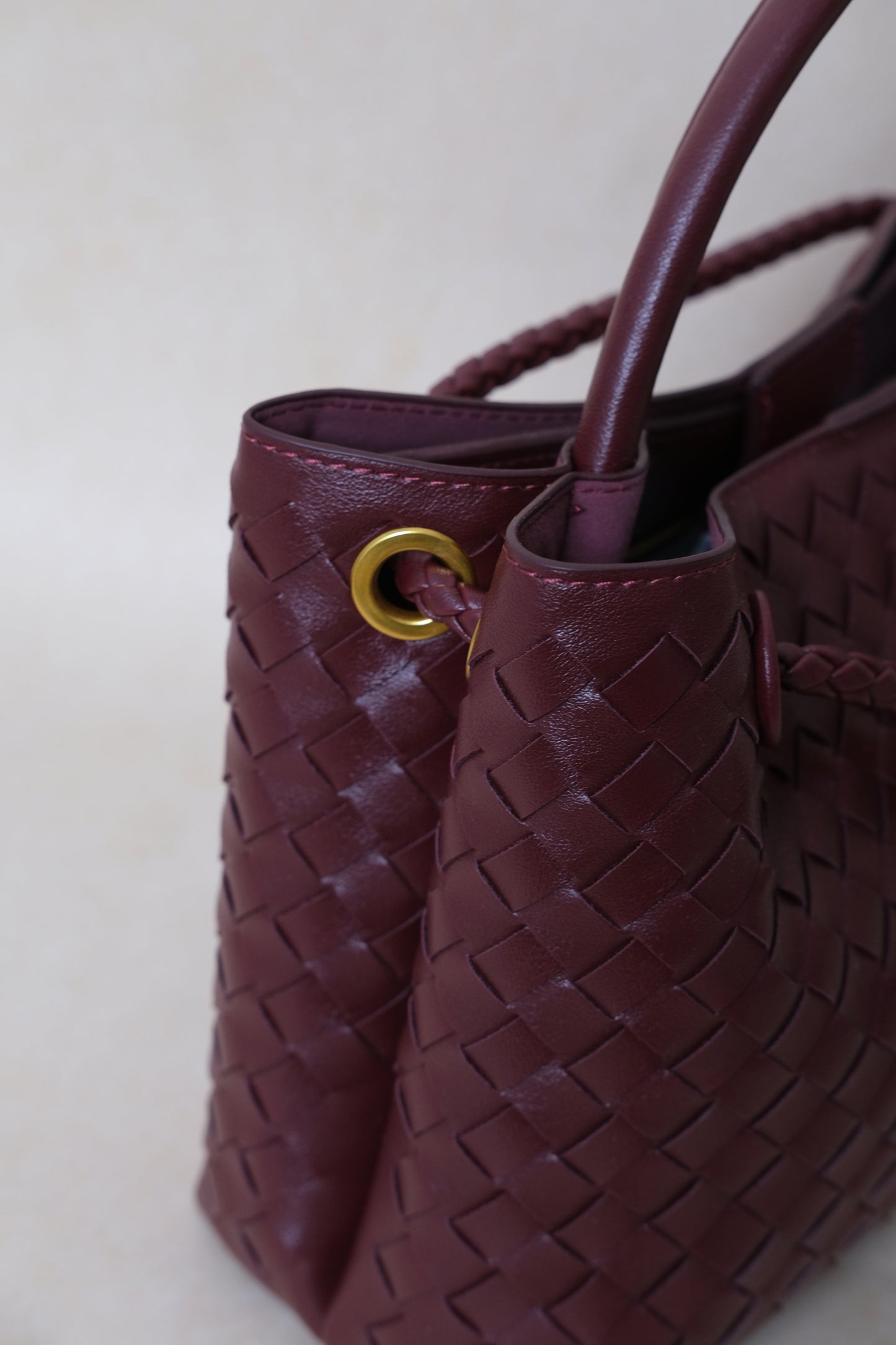 Artisan Grace Tote - Shinny Wine Red