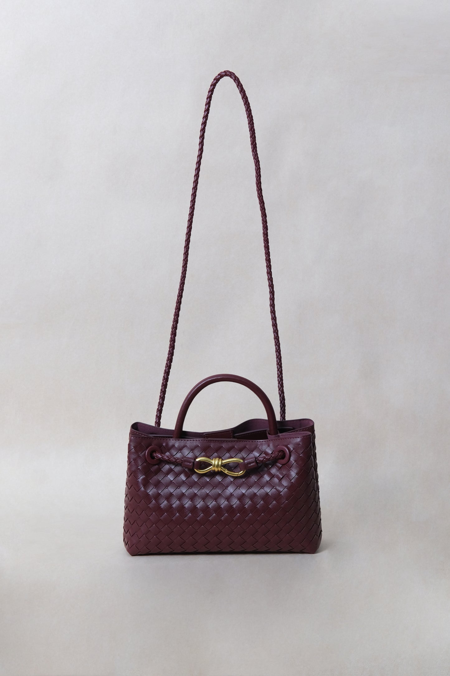 Artisan Grace Tote - Shinny Wine Red