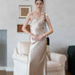 Elegance Long Dress - Champagne