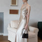 Elegance Long Dress - Champagne
