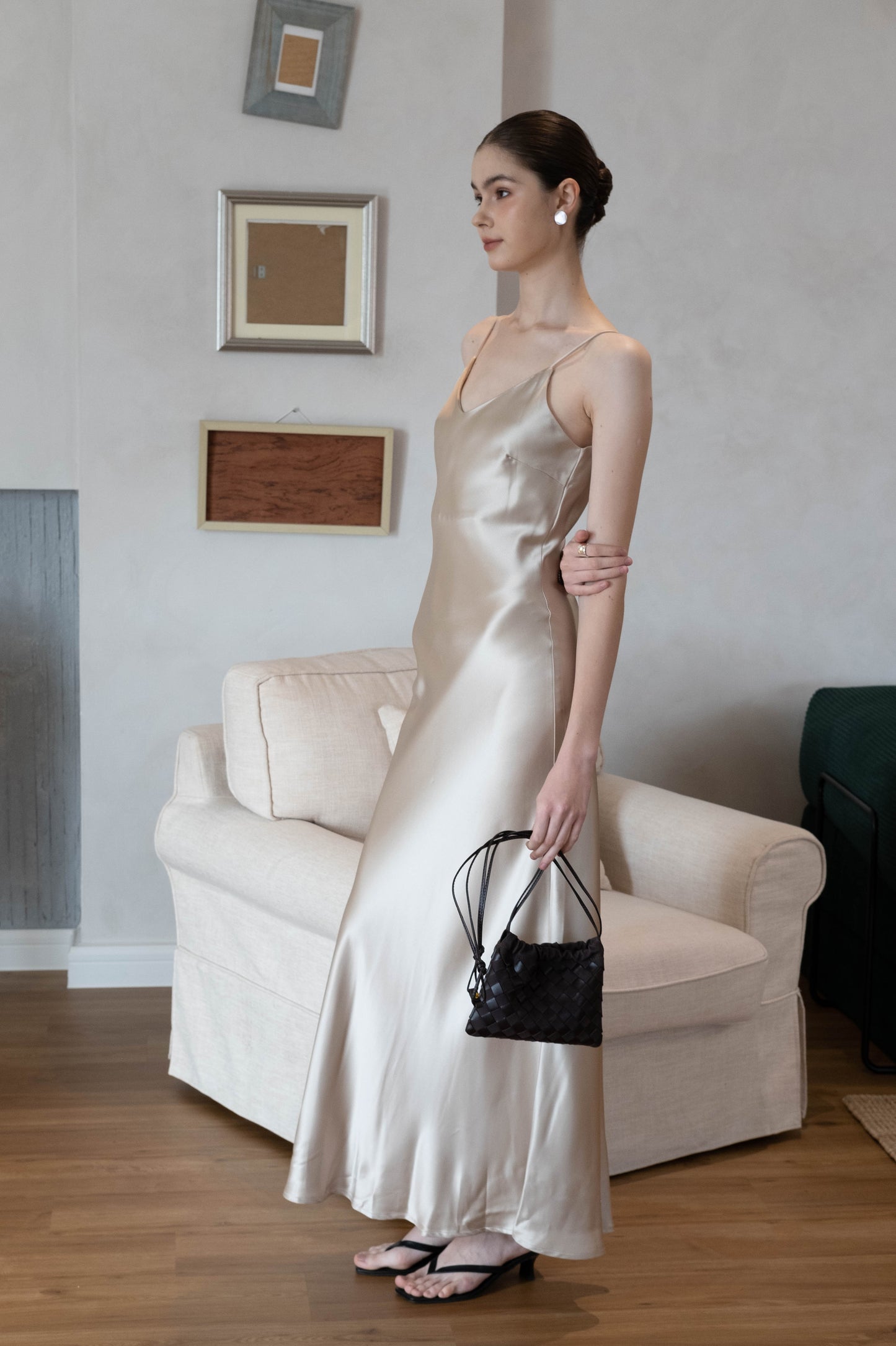 Elegance Long Dress - Champagne