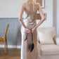 Elegance Long Dress - Champagne