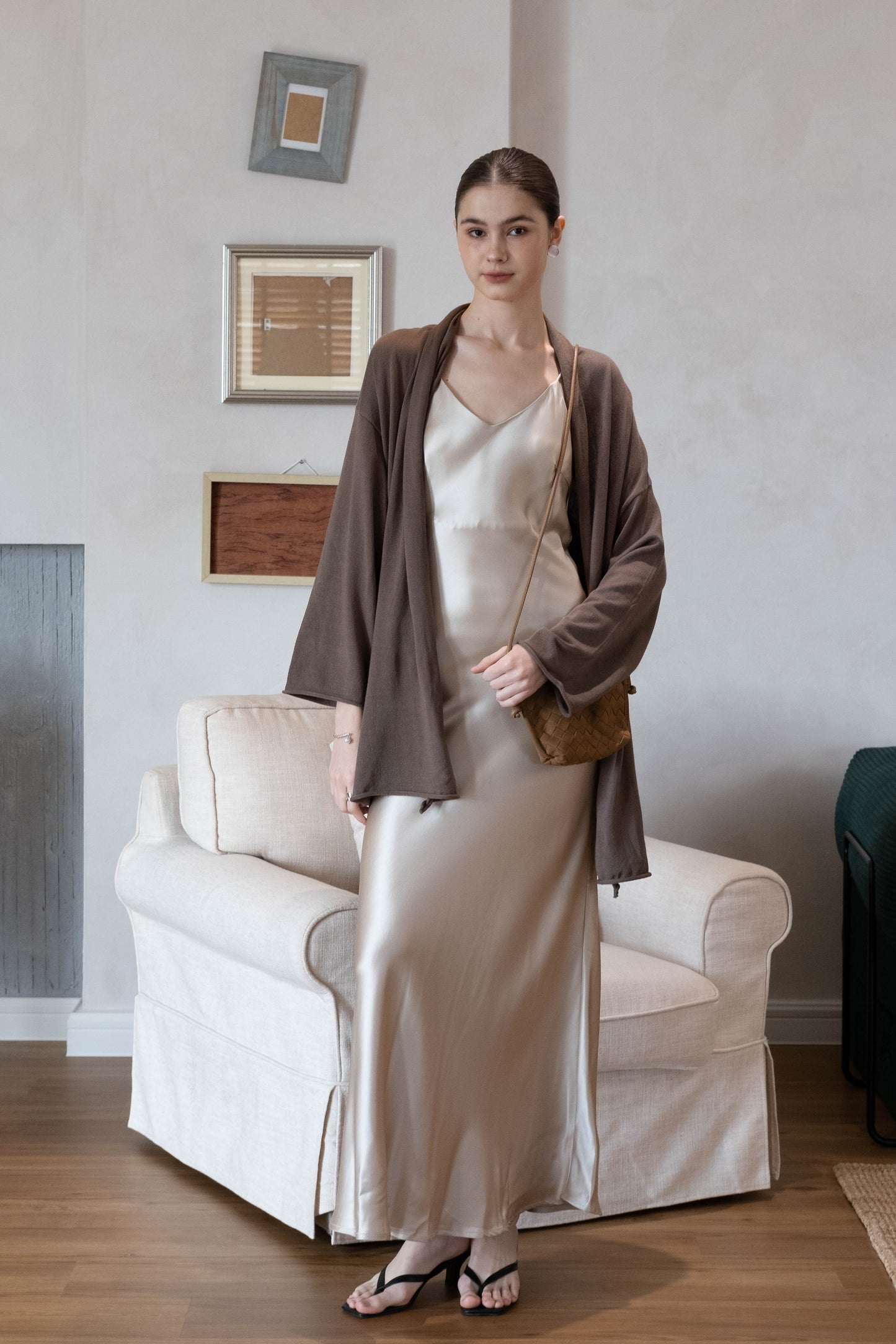 Elegance Long Dress - Champagne