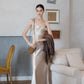 Elegance Long Dress - Champagne