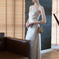 Elegance Long Dress - Champagne