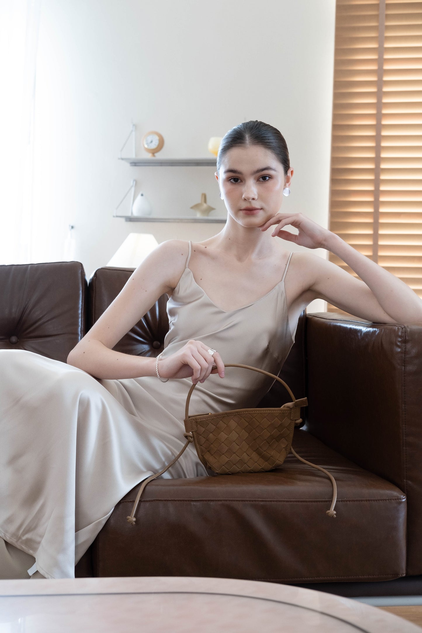 Elegance Long Dress - Champagne