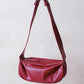 PU Soft Leather Pillow Bag in Ancora Red