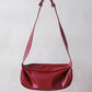 PU Soft Leather Pillow Bag in Ancora Red