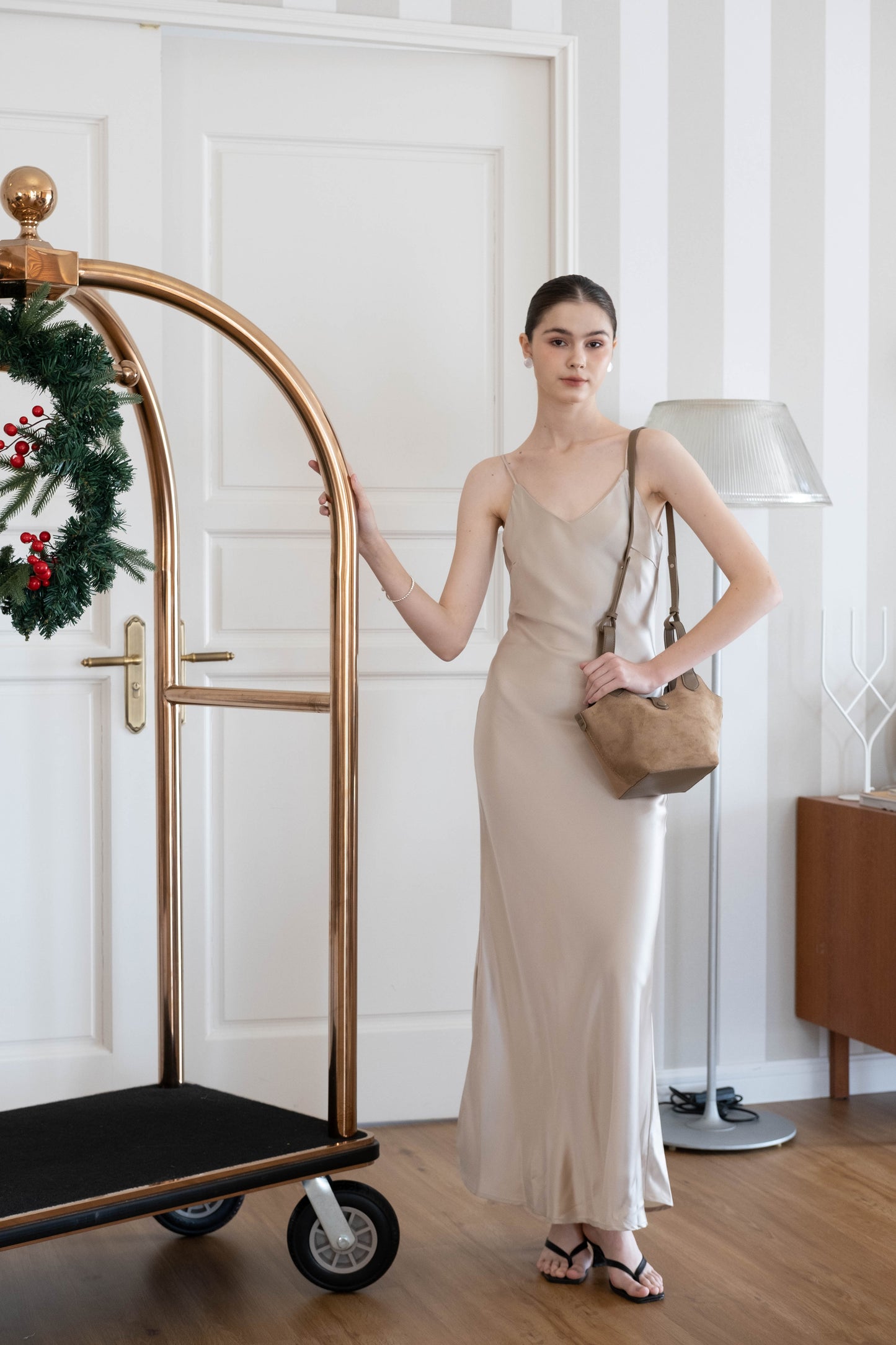 Elegance Long Dress - Champagne