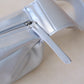 PU Soft Leather Pillow Bag in Silver