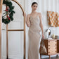 Elegance Long Dress - Champagne