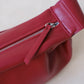 PU Soft Leather Pillow Bag in Ancora Red