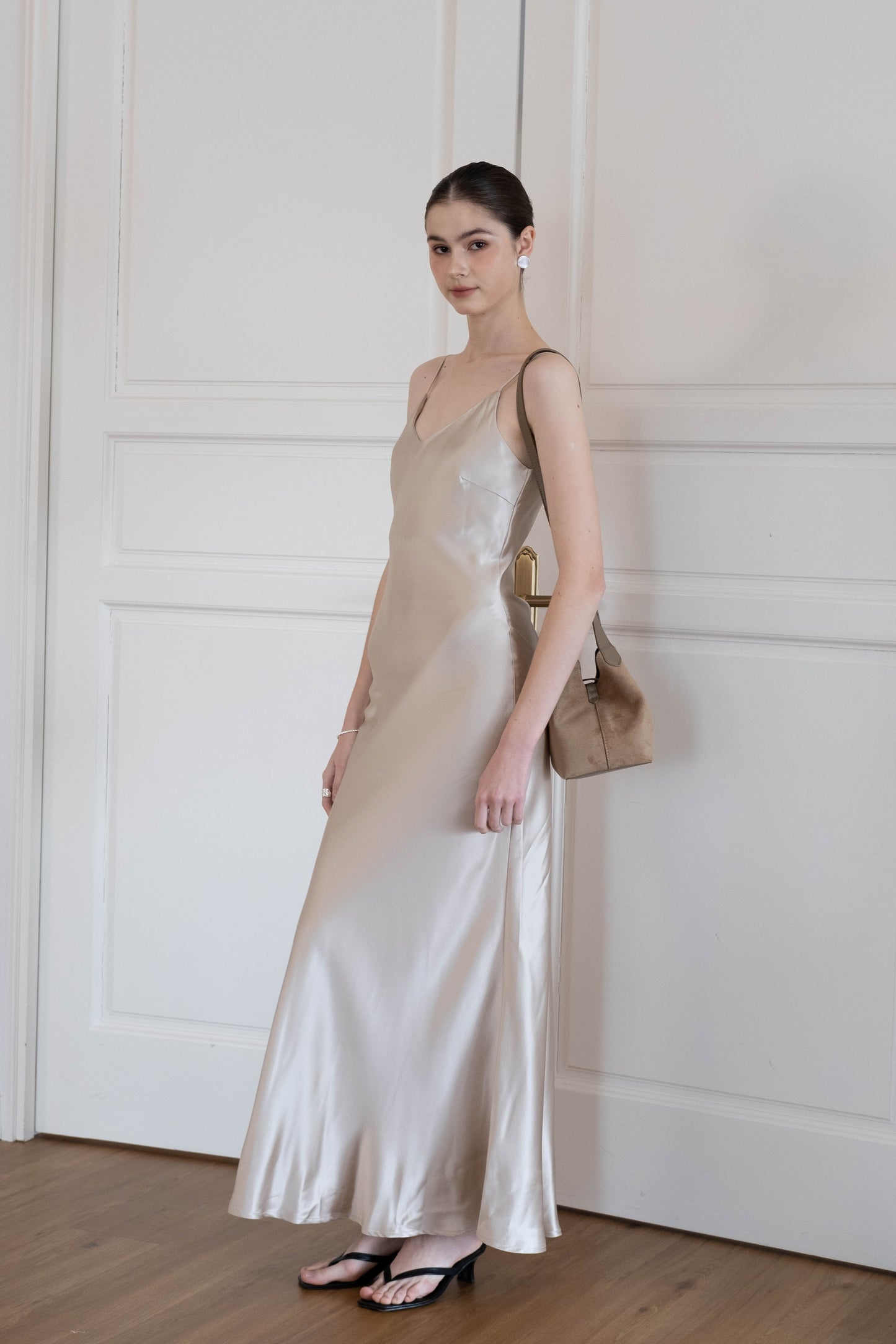 Elegance Long Dress - Champagne