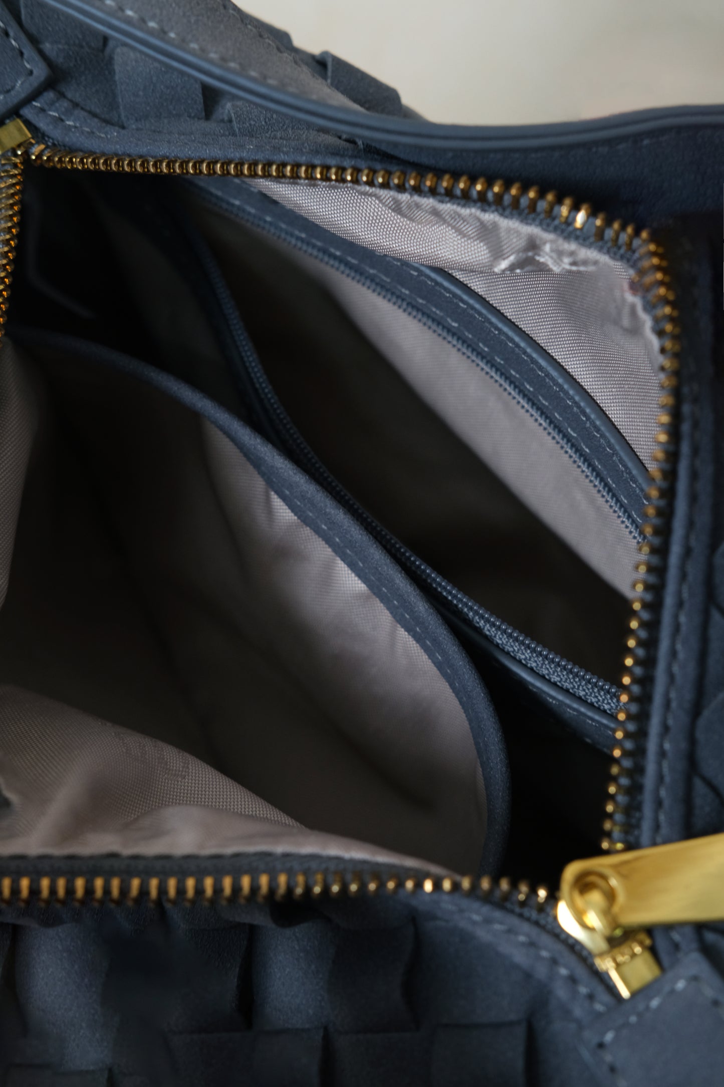 Artisan Velour Bag - Warm Grey (Small)