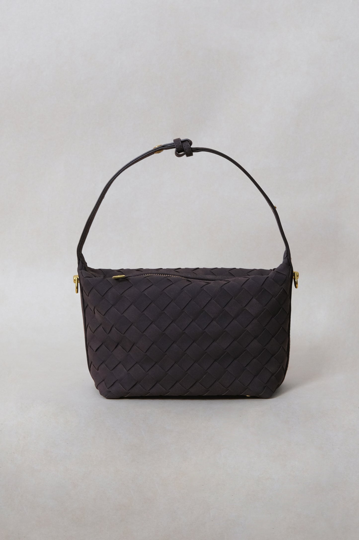 Artisan Velour Bag - Dark Chocolate (Small)