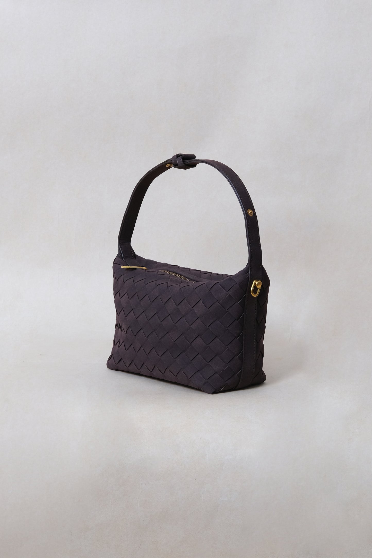 Artisan Velour Bag - Dark Chocolate (Small)