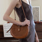 Classic Velvet Saddle Handbag - Chestnut