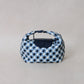 Artisan Aurelia Crescent Bag - Blue & White Gingham
